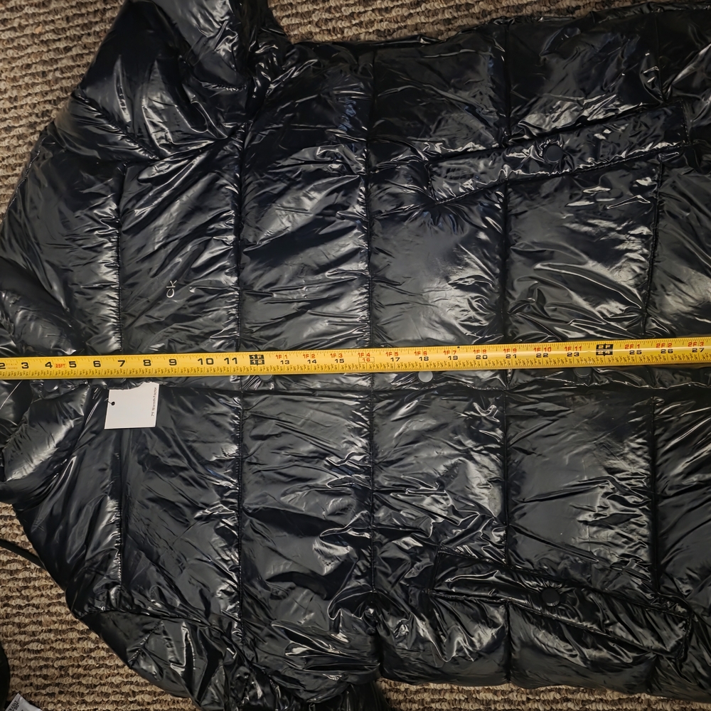 🆕Calvin Klein Men’s Large BlackPuffer Jacket Lightweight Quilted Winter Coat CK - Picture 7 of 8